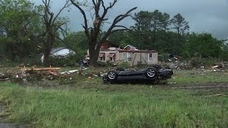 Fruitvale TX Tornado Damage  4292017 [upl. by Nylaroc578]