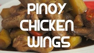 Paano magluto Adobong Pakpak ng Manok  Chicken Wings Recipe Pinoy Cooking  Tagalog English [upl. by Nnateragram785]