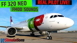 REAL Airbus Pilot I FlightFactor 320 NEO I FMOD I Aerosoft Malaga [upl. by Ben]