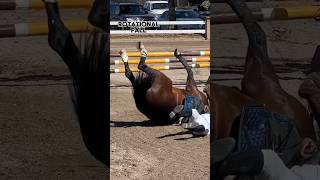 So scary to see your horse and trainer 😢 April 2022 🗓️ gilaryeq equestrian horseriding fail [upl. by Fredericka749]