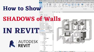 How to show shadows of Walls in Autodesk Revit [upl. by Adnot]