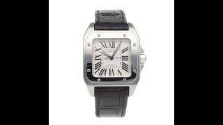 Cartier Santos 100 Pre Owned Watch Ref 2878 [upl. by Caputo478]