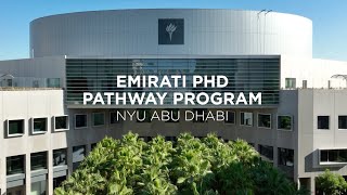 NYU Abu Dhabis Emirati PhD Pathways Program [upl. by Daphie243]