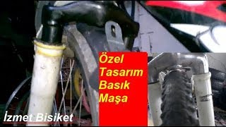 Özel Tasarım Basık Ön Amortisör Bisiklet Montajı  Modifiye Maşa [upl. by Yendahc322]