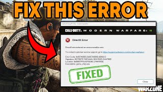 How to Solve DirectX Error 0x887A0005 0x887A0006 6068 D Modern Warfare 3 [upl. by Aeresed63]