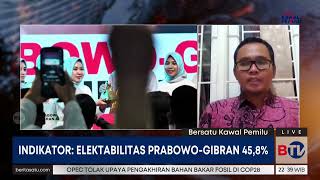 Membedah Hasil Survei Indikator Politik Kenaikan Suara Prabowo Berhubungan Turunnya Suara Ganjar [upl. by Enitsud17]