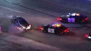 Driver Is Spun Five Times by Police in Wild Car Chase [upl. by Cornie226]