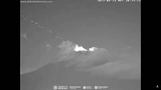 August 24 2023  Star Link  Popocatepetl Volcano Mexico  2034 MDT [upl. by Relly]