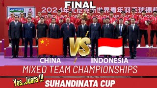 Indonesia vs China  Final Suhandinata Cup 2024 [upl. by Miguela]