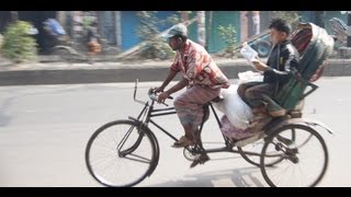 Rickshaw Ride in Old Dhaka Bangladesh amp near the India  Bangladesh border [upl. by Potts]