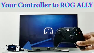 How To Connect Xbox One Controller To Asus ROG Ally Gaming Console Easy StepByStep Guide [upl. by Elyrehc]