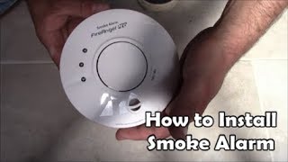 How to install mains powered smoke alarms Wiring Smoke Alarm Fire Angel Pro [upl. by Ylas]