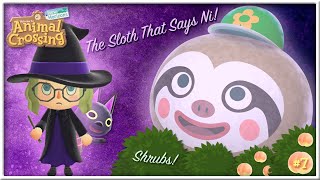 The Sloth That Says Ni NEW SHRUBS HEDGES A Tour of My Island Animal Crossing New Horizons 7 [upl. by Felic61]