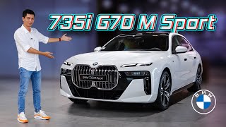 Trên tay BMW 735i G70 M Sport hoàn toàn mới Nội thất da Merino ngoại hình bắt mắt và khác biệt [upl. by Linnette534]