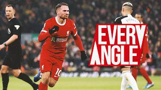 Every angle of the amazing Alexis Mac Allister goal  Liverpool 43 Fulham [upl. by Wan]