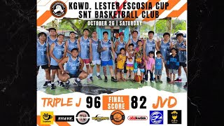 TRIPLE J VS JVD  Kgwd Lester Escosia Cup X SNT Basketball Club S2  October 26 2024 [upl. by Meesak606]