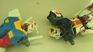 RX 782 vs custom Strike Gundam [upl. by Lune]