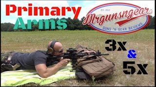 Primary Arms 3x amp 5x ACSS Prism Budget Scopes Review HD [upl. by Good279]