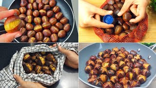 Top 4 Recetas Sin horno¡ las castañas perfectas poca gente conoce este trucoComo hacer castañas [upl. by Brill]