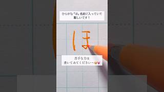 ひらがな『ほ』筆touchサインペンで書きました👌 美文字 ペン ペン字 ペン習字 手書き文字 手書き ぺんてる 筆ペン ひらがな ひらがなほ [upl. by Tildie]