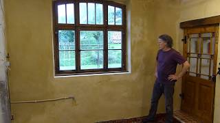 Old house renovation Historic Wall Renovation with Lime Plaster [upl. by Enuahs895]