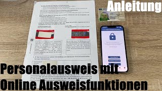 Personalausweis mit Online Ausweisfunktionen freischalten einrichten auslesen amp benutzen Anleitung [upl. by Uht]