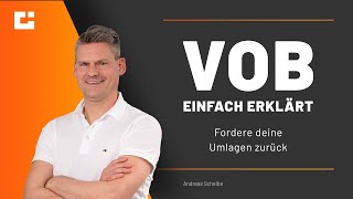 VOB einfach erklärt Wieso forderst du in öffentlichen Projekten deine Umlagen nicht zurück [upl. by Anehc265]