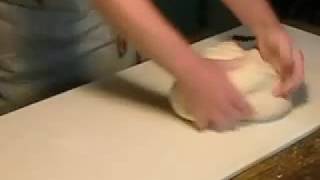 Hand kneading bread dough [upl. by Skill]