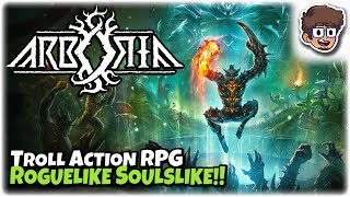 TROLL ACTION RPG ROGUELIKE SOULSLIKE  Lets Try Arboria  Gameplay [upl. by Pedrick835]