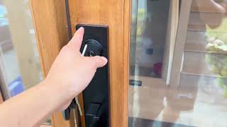 Berlin Modisch Full Escutcheon HandleSet Front Door Entry Handle and Deadbolt Lock Set Review [upl. by Aleunam958]