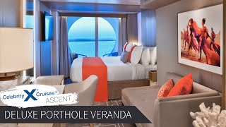 Celebrity Ascent  Deluxe Porthole Balcony Full Walkthrough Tour amp Review 4K  Celebrity Cruises [upl. by Thurlough]