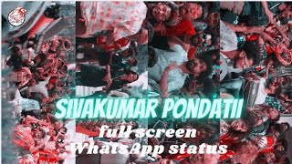 hiphopthamizha sivakumar pondatti❤️song whatsapp status full screen sivakumarin sabadham status❣️✨ [upl. by Myriam102]