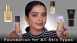 Best Foundations for Oily Dry and Combination Skin Swatches amp Review [upl. by Salchunas]