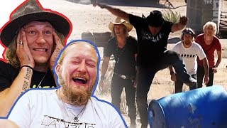 REACTING to our first Dudesons in America Episode [upl. by Eciuqram]