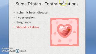 Pharmacology 177 c Anti Migraine Drugs Treatment SumaTriptan Rizatriptan compare with Ergotamine [upl. by Narhem623]