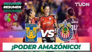 HIGHLIGHTS  Tigres vs Chivas  Liga Mx Femenil  CL2024 J12  TUDN [upl. by Missak]