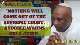 Supreme Court Verdict How Primate Ayodeles Prophecy fulfilled [upl. by Nnaeerb]