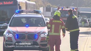 Feuerwehr Goch beim Großbrand in Weeze [upl. by Fisk975]