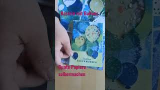 Stampin Up Bunte Papiere selbermachen  Basteln mit Ballons  Stempeltechnik [upl. by Anesor953]