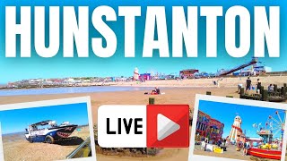 🔴 Hunstanton LIVE  Seafront Tour [upl. by Glennie]