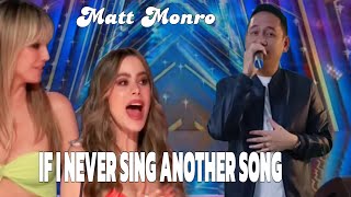 Matt Monro  If I never sing another song [upl. by Iruy]