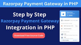 Razorpay Payment Gateway Integration in PHP Step by Step  Razorpay Payment Gateway Tutorial [upl. by Fesoj]