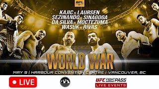 BFL 80 World War  MMA LIVE STREAM  Fight Companion  Battlefield Fight League  Vancouver [upl. by Artened]