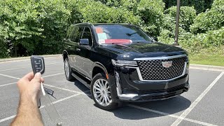 2023 Cadillac Escalade Premium Luxury Start Up Test Drive Walkaround POV and Review [upl. by Eeliram]