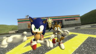 sonic and tails go to 7eleven gmod [upl. by Gaughan432]