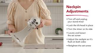 How To Adjust the Neckpin on Your KitchenAid Stand Mixer [upl. by Killarney]