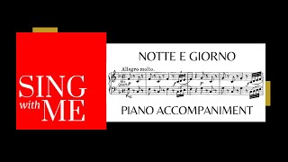 Notte e giorno  Accompaniment  Don Giovanni  Mozart [upl. by Fife]