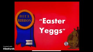 Looney Tunes  Easter Yeggs 1947 Blue Ribbon issue FANMADE [upl. by Edrahc]