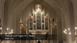 J S Bach Prelude and Fugue in C Major BWV 545  Bálint Karosi  Mariager Denmark Aubertin Organ [upl. by Suoivart]