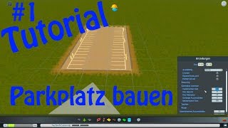 Cities Skylines Tutorial  wie man einen Parkplatz baut [upl. by Nedaj]